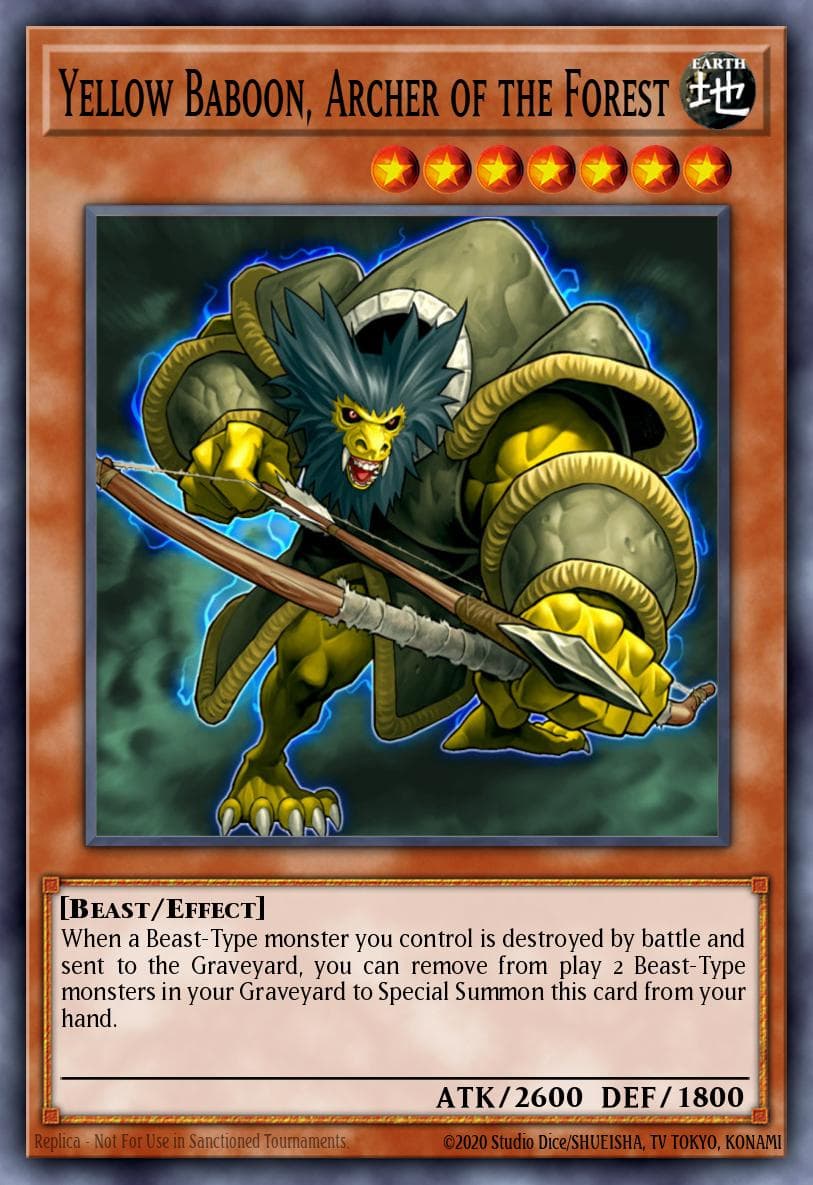 Yellow Baboon, Archer of the Forest