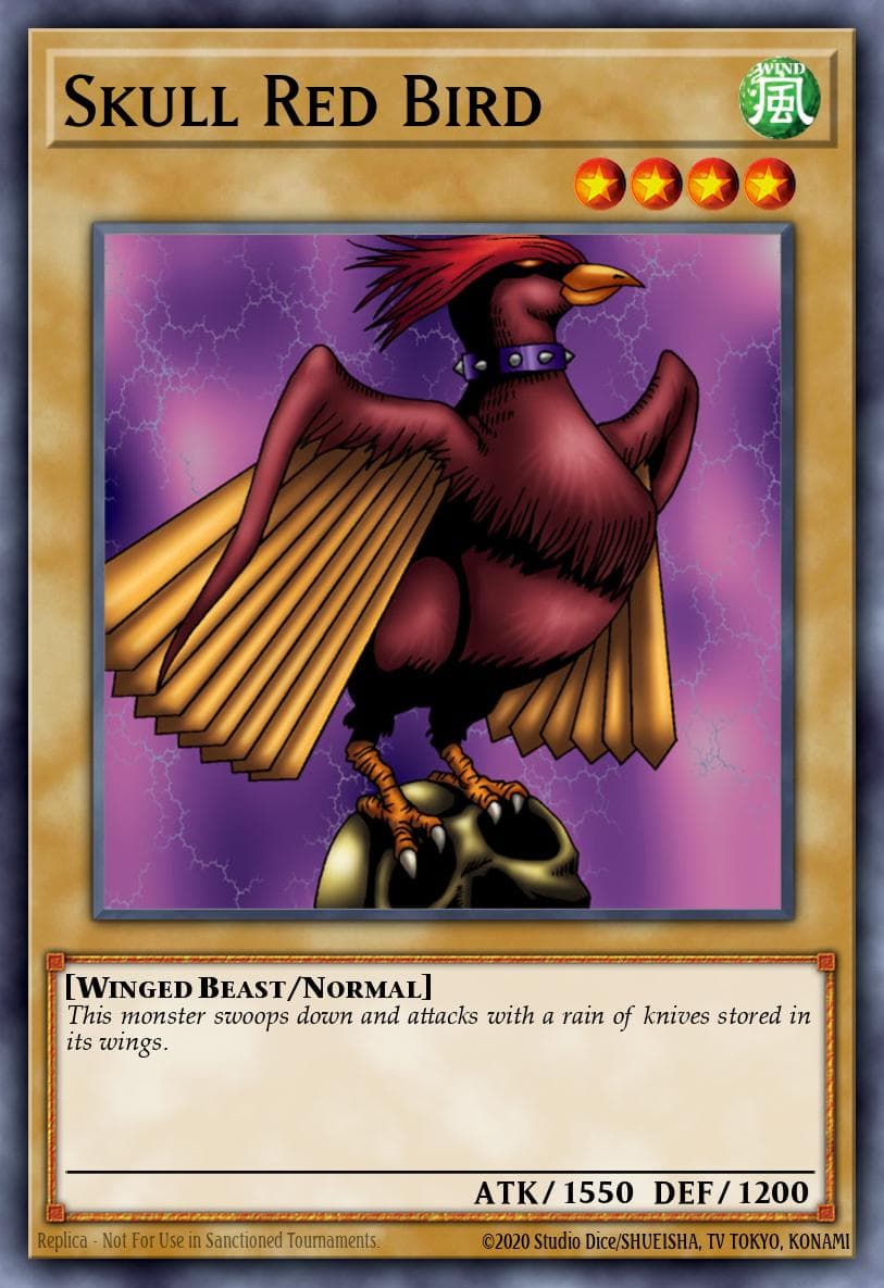 Skull Red Bird