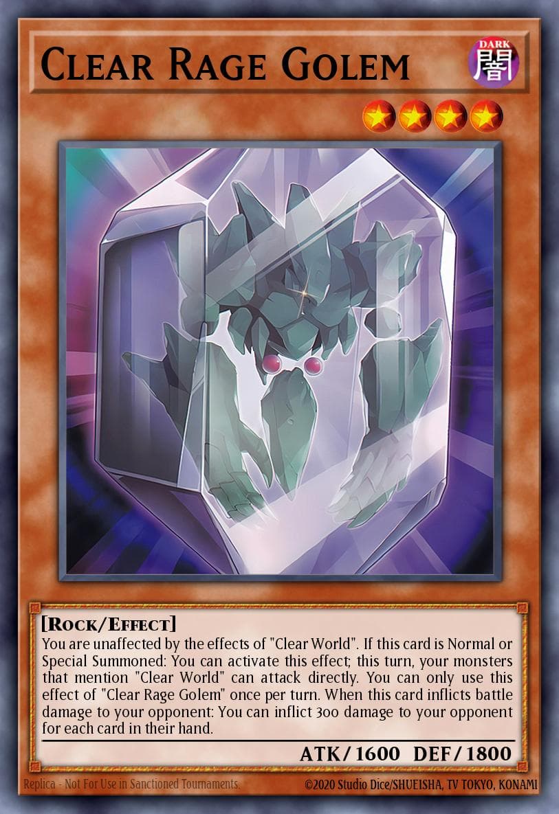 Clear Rage Golem